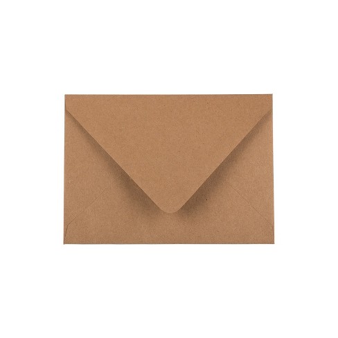 speelplaats Geurig verbrand Jam Paper A6 V-flap Invitation Envelopes 4 3/4 X 6 1/2 Brown Kraft Recycled  1534200i : Target