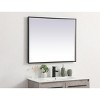 Elegant Lighting Pier 30x36 inch LED mirror with adjustable color temperature 3000K/4200K/6400K in black - 4 of 4