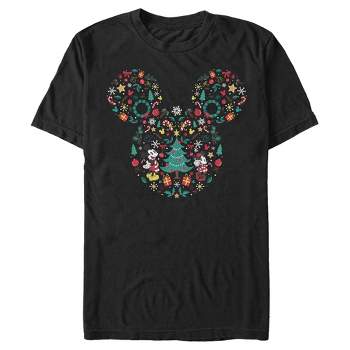 Men's Mickey & Friends Christmas Silhouette T-Shirt