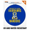 University of Alaska, Fairbanks Nanooks Logo Automotive Car Window Locker Circle Bumper Sticker - 2 of 4