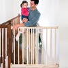 Generic Walk-Thru Top of Stairs Baby Gate, Natural Wood - 2 of 4