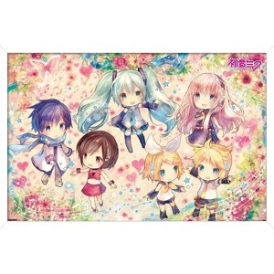 Trends International Hatsune Miku - Floral Fantasy Framed Wall Poster Prints - 1 of 4