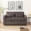 Vynxaria Sofa Bed with Trundle Charcoal Grey - 3 of 4