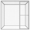 vidaXL Outdoor Cat Cage - Galvanized Steel Pet Enclosure - Weather Resistant, Large Square Design 150x150x150cm - 3 of 4