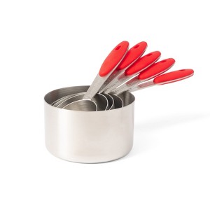 Betty Crocker 5 Piece Stainless Steel Measuring Cups Set - 1 of 3