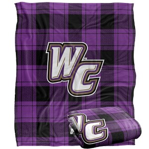 Whittier College Campus Plaid Spirit Silky Touch Super Soft Throw Blanket 50x60 - 1 of 4