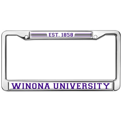 Winona State University Full Size Standard License Plate Metal Frame