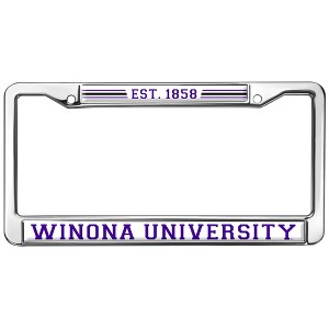 Winona State University Full Size Standard License Plate Metal Frame - 1 of 4