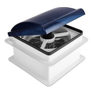 Hike Crew RV Accessories, 14” RV Roof Vent Fan with Smoked Lid - 1 of 4