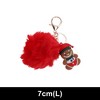 Unique Bargains Christmas Keychain with Double Ring and Lobster Clasp Metal Plush 1 Pc - 2 of 4