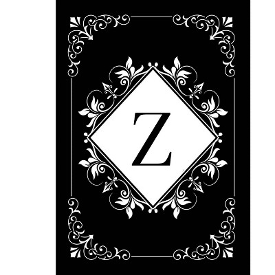 Briarwood Lane Everyday Double Sided Garden Flag 12x18 For Outdoor Black and White Monogram Z Garden Flag Flags For Outside