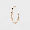 Twisted Large Hoop Earrings - A New Day™ Gold: Nickel-Free Metal, Post Closure, 1.96" Diameter, Lightweight Design - 3 of 4