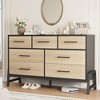 homfan 7 Dresser for Bedroom, 52" Wide Dresser, Wide Drawer with Storage Freestanding, Wooden Closet Storage Chest for Living Room, Bedroom - 3 of 4