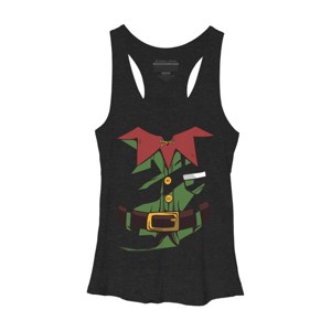 Women's Design By Humans Papa Elf Christmas Shirt Papa Elf Shirt for Men Papa Elf By rasok Racerback Tank Top - 1 of 3