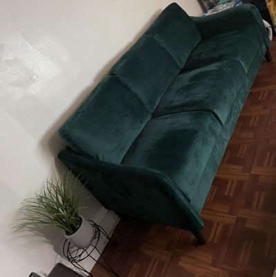 Penny 3 Seater Sofa Gray Velvet - Room & Joy : Target