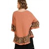 Women's Animal Print Ruffle Hem Top - umgee - 3 of 4