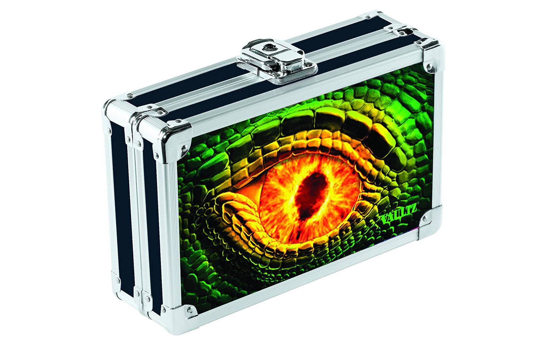 Metal Pencil Box Adventure Dragon Eye - Vaultz: Multicolor Metal Pencil Case with Clasp Closure, 8.5" x 5" x 2.5"
