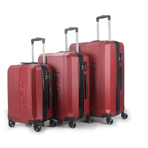 IZOD Zane Expandable ABS Hard shell Lightweight 360 Dual Spinning Wheels Combo Lock 28", 24", 20" 3 Piece Luggage Set - 1 of 4