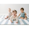 Wander & Roam Reversible Baby PlayMat - Large, Antelope + Stripe Design - Slate Blue - 4 of 4