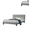 Royal Hampton Modern Platform Full Size Bed, Plush Tufted Upholstery, Light Gray - 4 of 4