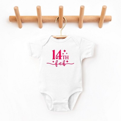 The Juniper Shop 14th Feb Stars Puff Print Baby Bodysuit
