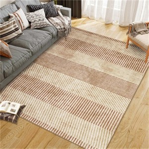 Fulvari Modern Easy Area Rug Machine Washable Non-Slip Low Pile Stripe Pattern Rug for Living Room Bedroom Entryway - 1 of 4