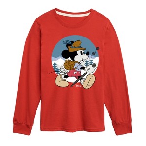 Boys' - Disney - Alpine Mickey Long Sleeve Graphic T-Shirt - 1 of 4