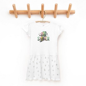 The Juniper Shop Big Sister Lightning Bolt Toddler Graphic Dress - 1 of 3