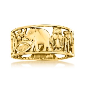 Ross-Simons 14kt Yellow Gold Good Luck Ring - 1 of 4