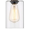 Franklin Iron Works Cloverly Industrial Rustic Wall Light Bronze Hardwire 21 3/4" Wide 3-Light LED Fixture Clear Glass for Bedroom Bathroom Vanity - 3 of 4