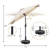 Ainfox 7.5ft Patio Umbrella With Umbrella Base - 2 of 4