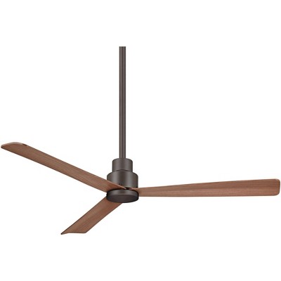 52" Minka Aire Rustic Outdoor Ceiling Fan with Remote Control Oil Rubbed Bronze Maple Wet Rated for Patio Exterior Porch Gazebo