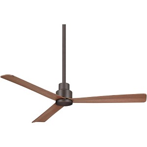 52" Minka Aire Rustic Outdoor Ceiling Fan with Remote Control Oil Rubbed Bronze Maple Wet Rated for Patio Exterior Porch Gazebo - 1 of 4