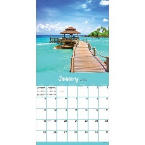 TF Publishing 13.5"x14.5" 2026 Tropical Escapes Wall Calendar - 1 of 4