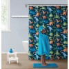 Kate Aurora Montauk Accents Complete 5 Piece Juvi Dinosaurs Themed Fabric Shower Curtain Bathroom Set - 2 of 4