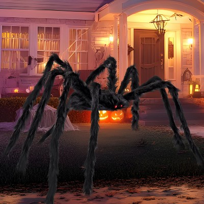 Joyfy Giant Spider Halloween Outdoor Decorations ,Scary Realistic Spiders Props Decor,Halloween Decorations for Outside Yard Garden Lawn Party