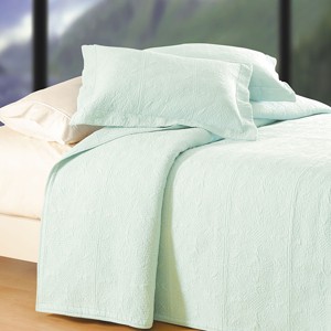 C&F Home 20" x 26" Aqua Matelasse Cotton Standard Sham - Machine Washable - 1 of 1