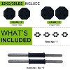 Dumbbells Set, 30 lb Dumbbells Adjustable, Adjustable Dumbbell Bars, Dumbbell Set, Weights for Aerobics, Fitness, Gym, Training - 4 of 4