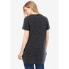 Woman Within Plus Size Marled V-Neck Tunic - 3 of 4