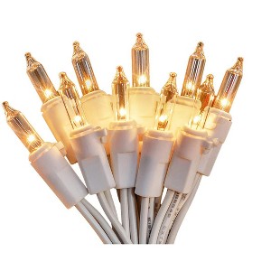 Itopfox 2-Pack 50-Count Clear Christmas Lights with White Wire, Warm White Mini String Lights for Holiday, Xmas Tree, Party, Wedding, Decorations - 1 of 4