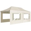 vidaXL Professional Folding Party Tent with Walls Aluminum 19.7'x9.8' Cream - 3 of 4
