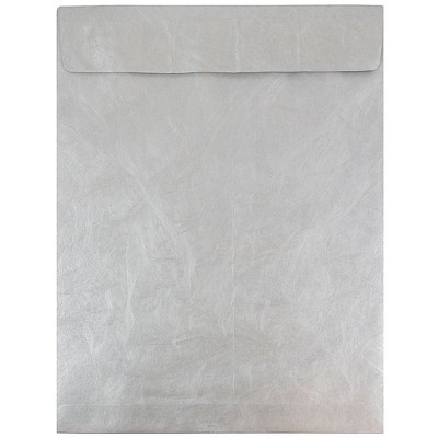 JAM Paper Tyvek Tear-Proof Open End Catalog Envelopes 11.5" x 14.5" Silver V021387B