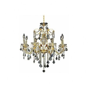 Elegant Lighting St. Francis 8 light Gold Chandelier Clear Royal Cut Crystal - 1 of 4