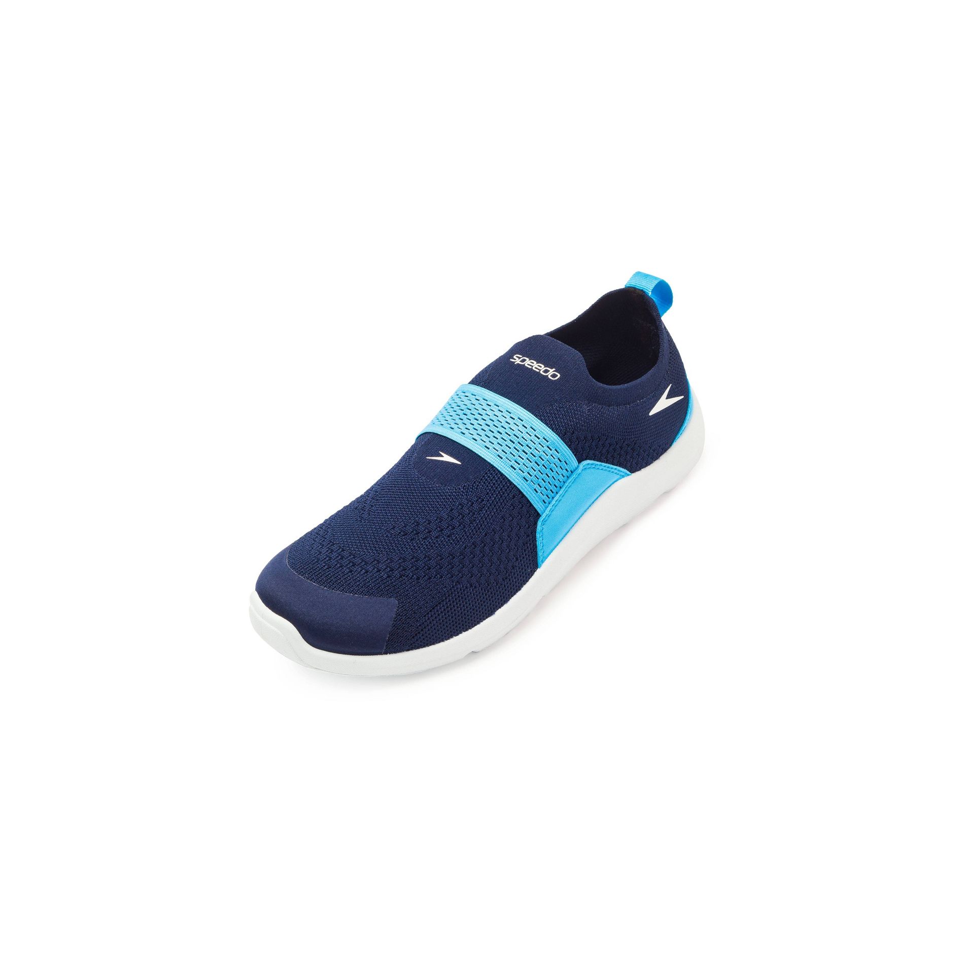 Speedo Adult Men's Pull On Water Shoes - Navy S: Abstract Pattern, Round Toe
