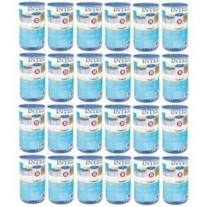 Replacement Intex Type B Filter Cartridge for Above Ground Pools 6-Pack - 1 of 3