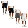 Mens 4 Pack Mesh Ultra Soft Moisture Wicking Shorts - 2 of 4