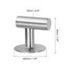 Unique Bargains Stainless Steel Waterproof Adhesive Decorative Hooks and Hangers 1.97" 2 Pcs - 2 of 4