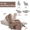 ChicFurnit Living Room Chair Arm Accent Chair 350 LBS Large Lift Recliner with Massage Heat Hidden Cup Holders for Living Room, Beige/Brown/Gray/Blue - 4 of 4