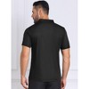INSPIRE CHIC Men's Button Down Short Sleeve Solid Color Business Dress Shirts - 3 of 4