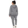White Mark Plus Size Burnout Jogger Set - 3 of 4